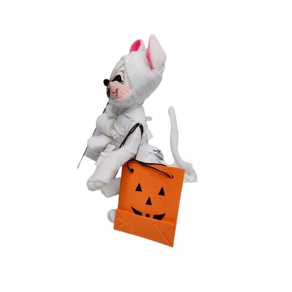 Annalee Halloween Trick or Treat Toilet Paper Roll Mummy Mouse Figurine New - Picture 2 of 4